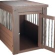 New Age Pet ecoFLEX Pet Crate End Table, Small, Russet