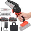 New Huing Mini Cordless Chainsaw Kit, Upgraded 4