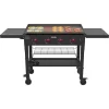 Nexgrill 720-0786 4-Burner Propane Gas Grill in Black with Griddle Top