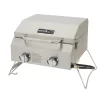 Nexgrill 820-0033 2-Burner Portable Propane Gas Table Top Grill in Stainless Steel