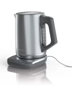 Ninja KT200 Precision Temperature Electric Kettle, 1500 watts, BPA Free, Stainless, 7-Cup Capacity, Hold Temp Setting, Silver