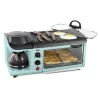 Nostalgia BST3AQ 4-Slice Blue Toaster Oven (1500-Watt)