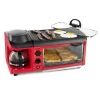 Nostalgia BST3RR 4-Slice Red Toaster Oven (1500-Watt)