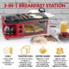 Nostalgia BST3RR 4-Slice Red Toaster Oven (1500-Watt) Nostalgia BST3RR 4-Slice Red Toaster Oven (1500-Watt)