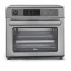 Oster 2115890 1400 W Brushed Stainless Steel Digital RapidCrisp Air Fryer Oven 9-Function Countertop Oven with Convection
