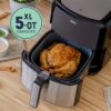 Oster DiamondForce Nonstick XL 5 Quart Digital Air Fryer, 8 Functions with Digital Touchscreen