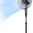 PELONIS 16 Oscillating Pedestal Stand Up Fan Adjustable Height Ultra Quiet DC Motor Remote Control 12 Speed 12-Hour Timer High Energy Efficiency for Bedroom Home Office Use Black