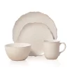 Pfaltzgraff 5143149 Chateau Cream 16-Piece Stoneware Dinnerware Set, Service for 4, Off White