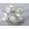 Pfaltzgraff 5143149 Chateau Cream 16-Piece Stoneware Dinnerware Set, Service for 4, Off White