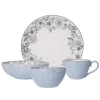 Pfaltzgraff 5216945 Gabriela 16-Piece Casual Gray Stoneware Dinnerware Set (Set for 4)