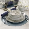 Pfaltzgraff 5216945 Gabriela 16-Piece Casual Gray Stoneware Dinnerware Set (Set for 4)