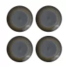 Pfaltzgraff 5237442 Monroe 16-Piece Porcelain Dinnerware Set, Service for 4, Dark Gray