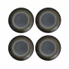 Pfaltzgraff 5237442 Monroe 16-Piece Porcelain Dinnerware Set, Service for 4, Dark Gray