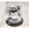 Pfaltzgraff 5237550 Blossom White 16-Piece Porcelain Dinnerware Set, Service for 4, Distressed
