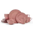 Pfaltzgraff 5274259 16-Piece Pink Flamingo Stoneware Dinnerware Set (Service For 4)