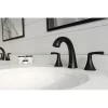 Pfister LF-049-RCHB Rancho Matte Black 2-handle Widespread WaterSense Mid-arc Bathroom Sink Faucet with Drain