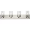 Progress Lighting  Goodwin 29.25-in 4-Light Brushed Nickel Modern/Contemporary Vanity Light (P300389-009)
