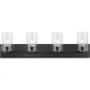 Progress Lighting Goodwin 29.25-in 4-Light Matte Black Modern Contemporary Vanity Light (P300389-31M)
