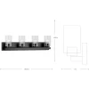 Progress Lighting Goodwin 29.25-in 4-Light Matte Black Modern Contemporary Vanity Light (P300389-31M)
