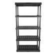 Project Source 339949 Plastic 5-Tier Utility Shelving Unit (36-in W x 24-in D x 72-in H)