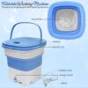 Pure Clean PUCWM33.5 Portable Mini Washing Machine Lightweight Collapsible Bucket