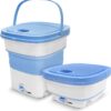 Pure Clean PUCWM33.5 Portable Mini Washing Machine Lightweight Collapsible Bucket