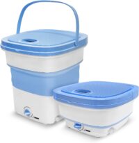 Pure Clean PUCWM33.5 Portable Mini Washing Machine Lightweight Collapsible Bucket