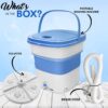 Pure Clean PUCWM33.5 Portable Mini Washing Machine Lightweight Collapsible Bucket