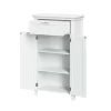 RiverRidge 06-038 Somerset 23.6-in W x 40.25-in H x 11.81-in D White Mdf Freestanding Linen Cabinet
