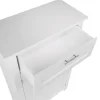 RiverRidge 06-038 Somerset 23.6-in W x 40.25-in H x 11.81-in D White Mdf Freestanding Linen Cabinet