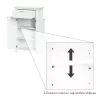 RiverRidge 06-038 Somerset 23.6-in W x 40.25-in H x 11.81-in D White Mdf Freestanding Linen Cabinet