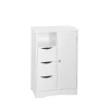 RiverRidge 06-086 Ashland 22.05-in W x 32.13-in H x 13.39-in D White Mdf Freestanding Linen Cabinet