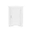 RiverRidge 06-137 Somerset 20.5-in W x 32-in H x 14.5-in D White Mdf Freestanding Corner Linen Cabinet