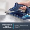Rowenta DW9280 Digital Display Steam Iron for Clothes, 1800W, Stainless Steel Soleplate, 400 Steam Holes, Vertical Steaming, Variable Steam Control, Auto Off