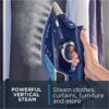 Rowenta DW9280 Digital Display Steam Iron for Clothes, 1800W, Stainless Steel Soleplate, 400 Steam Holes, Vertical Steaming, Variable Steam Control, Auto Off