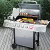 Royal Gourmet GA5401T 5-Burner Propane Gas Grill in Stainless Steel with Sear Burner and Side Burner