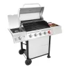 Royal Gourmet GA5401T 5-Burner Propane Gas Grill in Stainless Steel with Sear Burner and Side Burner