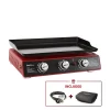 Royal Gourmet PD1301R 3-Burner Propane Griddle, Portable Table Top 24-Inch Gas Grill in Red