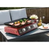Royal Gourmet PD1301R 3-Burner Propane Griddle, Portable Table Top 24-Inch Gas Grill in Red