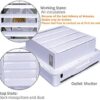 SAILFLO 10 Inch Exhaust Shutter Fan 2-Way Linkage Blower 470 CFM Strong Reversible Airflow Wall Mounted Ventilation Fan for Vents Attic Kitchen Bathroom Basement 10