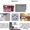 SAILFLO 10 Inch Exhaust Shutter Fan 2-Way Linkage Blower 470 CFM Strong Reversible Airflow Wall Mounted Ventilation Fan for Vents Attic Kitchen Bathroom Basement 10
