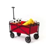 SEINA SUW-300 150 lbs. Capacity Portable Folding Steel Wagon Outdoor Garden Cart in Red