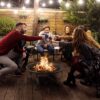 SINGLYFIRE 29 inch Fire Pits for Outside Firepit Outdoor Wood Burning Bonfire Pit Steel Firepit Bowl for Patio Backyard Camping,with Ash Plate,Spark Screen,Log Grate,Poker
