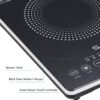 STULENG ‎ST-FIC102 Electric Stove, Portable 1300W Infrared Single Burner Sensor Touch Control, 11 Inch Single Hot Plate Cooktop