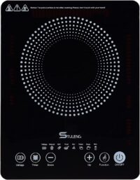 STULENG ‎ST-FIC102 Electric Stove, Portable 1300W Infrared Single Burner Sensor Touch Control, 11 Inch Single Hot Plate Cooktop