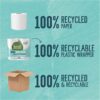Seventh Generation Toilet Paper, Bath Tissue, 100% Recycled Paper, 12 Count (Pack of 4)
