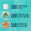 Seventh Generation White Toilet Paper 2-Ply 100% Recycled Paper, 24 Count of 240 Sheets Per Roll, Pack of 2 (Packaging May Vary) Seventh Generation White Toilet Paper 2-Ply 100% Recycled Paper, 24 Count of 240 Sheets Per Roll, Pack of 2 (Packaging May Vary)