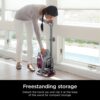 Shark HV322 Rocket Pet Plus Corded Stick Vacuum with LED Headlights, XL Dust Cup, Lightweight, Perfect for Pet Hair Pickup, Converts to a Hand Vacuum, with (2) Pet Attachments, Bordeaux Silver