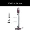 Shark HV322 Rocket Pet Plus Corded Stick Vacuum with LED Headlights, XL Dust Cup, Lightweight, Perfect for Pet Hair Pickup, Converts to a Hand Vacuum, with (2) Pet Attachments, Bordeaux Silver