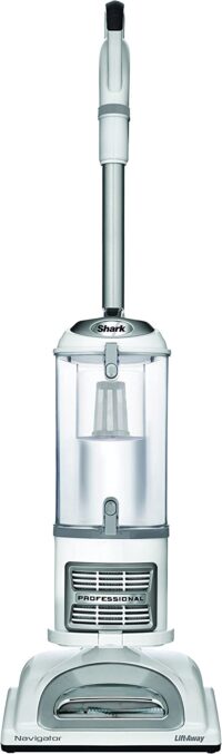 Shark NV356E S2 Navigator Lift-Away Professional Upright Vacuum with Swivel Steering, HEPA Filter, XL Dust Cup, Pet Power Brush, Dusting Brush, and Crevice Tool, Perfect for Pet Hair, White/Silver